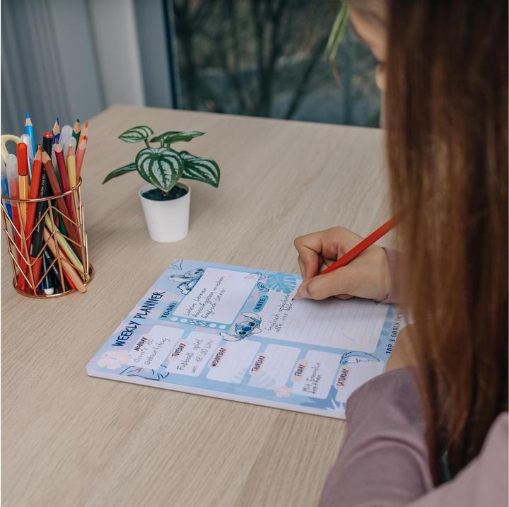Image du produit Undercover Agenda semainier Lilo & Stitch 52 feuilles, 19 x 28 cm (19 x 28 cm, Non contraignant, Anglais)
