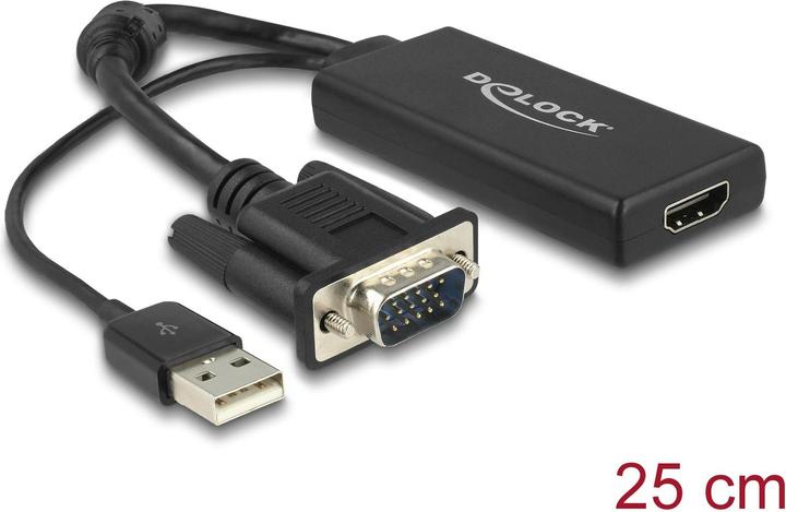 Actual product image Delock VGA on (HDMI, 25 cm)