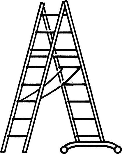 Actual product image Hymer-Leitern All purpose ladder 4047/3x9 (Multi-purpose ladder)