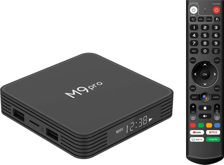 Image du produit PhoneLook Android smart TV Box M9 Pro LED Quad Core 64-bit pour streaming en 4K Ultra HD avec HDR10 + Android1 (64 Go, Android 11)