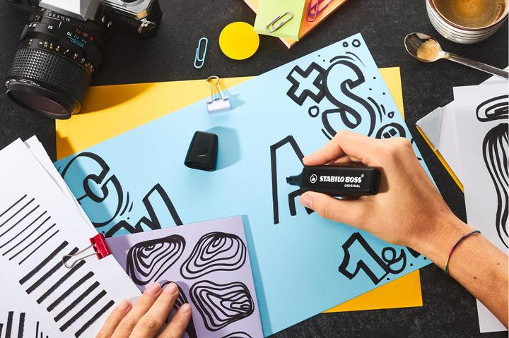 Produktbild STABILO Textmarker (Schwarz, 5 mm, 1 x)