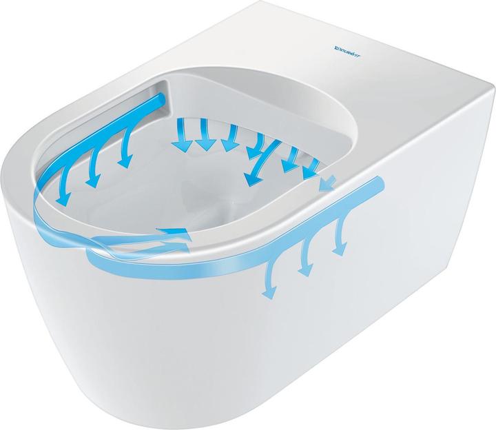 Duravit WWC ME by Starck COMPACT RIMLESS deep, 370x480mm white