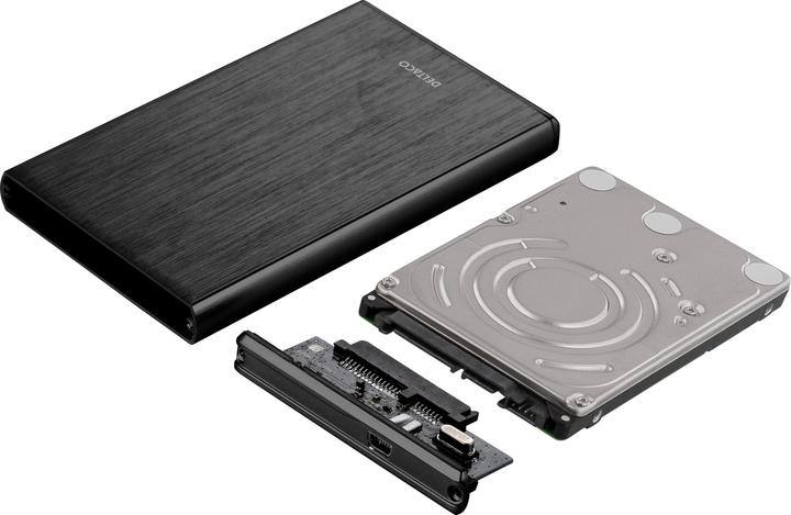 Actual product image Deltaco MAP-GD28U3 - HDD Enclosure - 2.5 Inch - Serial ATA III - USB Connectivity - Weak (2.5")