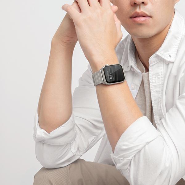 Produktbild Uniq pasek Strova Apple Watch 42/44/45/ 49mm Series 1/2/3/4/5/6/7/8/SE/SE2/Ultra Stainless Steel sre (Edelstahl)