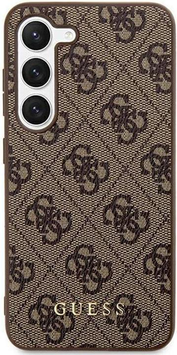 Produktbild Guess Gehäuse für S24+ S926 GUHCS24MG4GFBR Hardcase 4G Metall Gold Logo braun (Samsung Galaxy S24+)