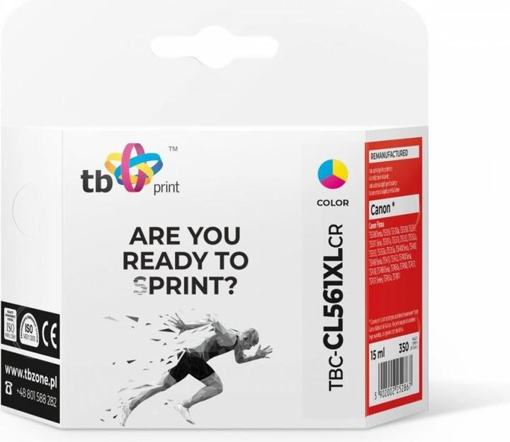 Actual product image Ink for Canon Pixma TS5350 CL-561XL TBC-CL561XLCR Colour refabricated