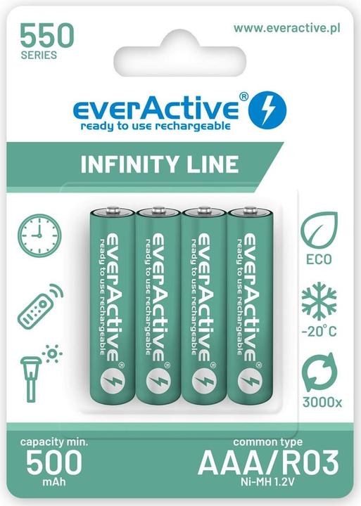 Immagine prodotto Everactive Linea Infinity (4 pz., AAA, 550 mAh)