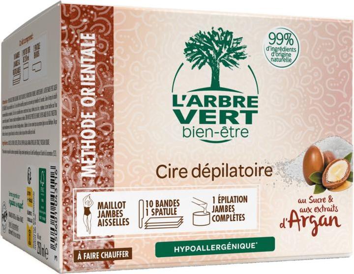 Image du produit L'arbre vert Cire dépilatoire écologique aux extraits d'Argan (250 ml, 1 x, 500 g)