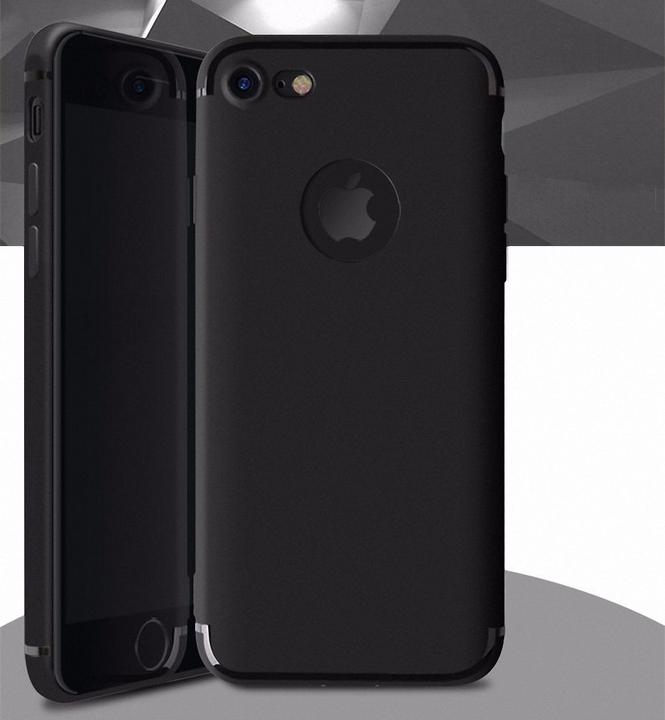 Produktbild König Design Apple iPhone 7 8 Hülle schwarz Silikon Bumper Case Cover Handyhülle Schale (Apple iPhone 7, Apple iPhone SE (2nd Gen))