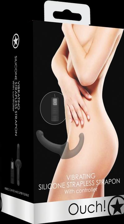 Immagine prodotto Ouch! Strapon vibrante in silicone senza spalline