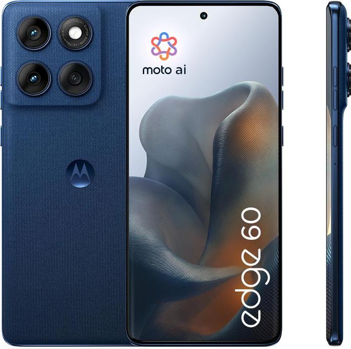 Actual product image Motorola Edge 60 (512 GB, Pantone Gibraltar Sea, 6.67", Dual SIM, 50 Mpx, 5G)
