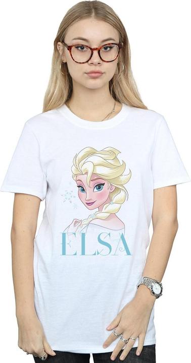 Immagine prodotto Disney Frozen Elsa Snowflake Portrait Maglietta Ampia Donna (5XL)