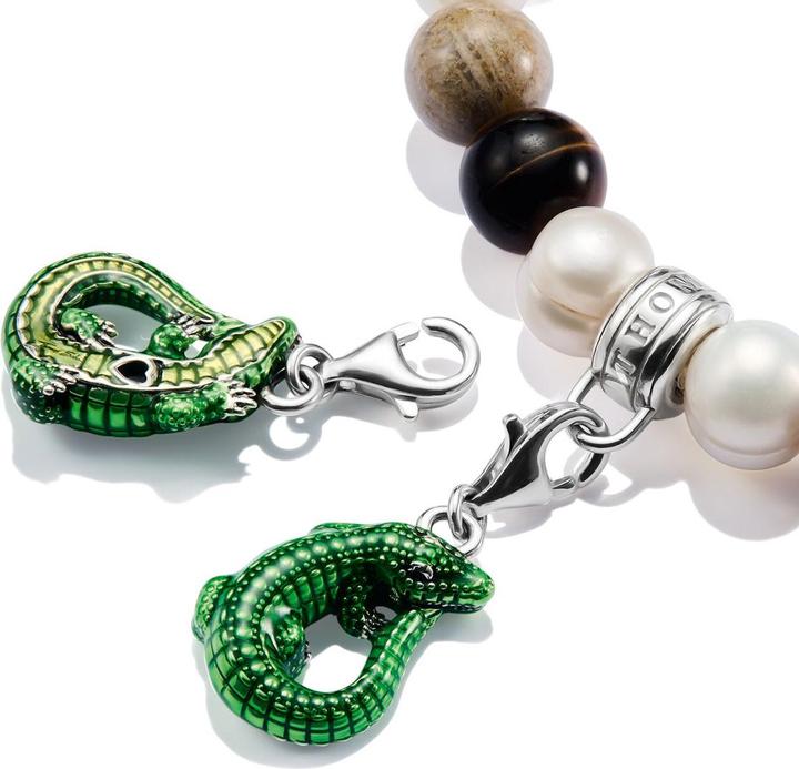 Actual product image Thomas Sabo Charm-Anhänger Krokodil Silber (Silver 925, Enamel)