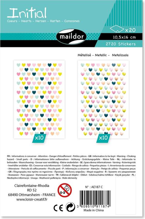 Actual product image Maildor Sticker, Initial