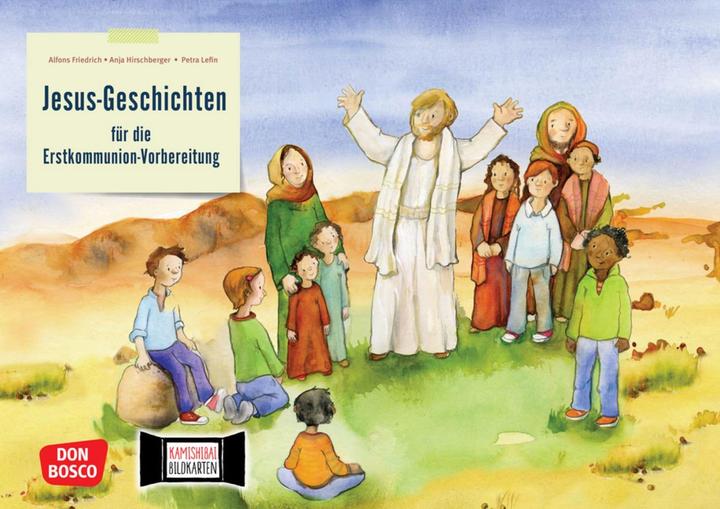 Produktbild Jesus-Geschichten für die Erstkommunion-Vorbereitung. Kamishibai Bildkartenset (Deutsch, Alfons Friedrich SDB, Anja Hirschberger, 2021)