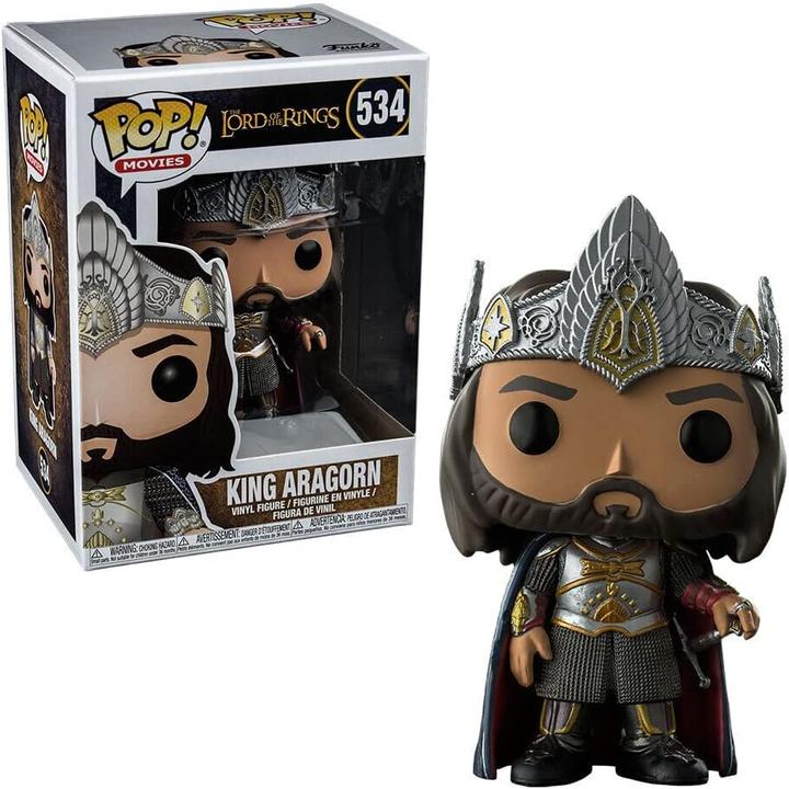 Actual product image Funko POP! Le Seigneur des Anneaux King Aragorn Exclusive