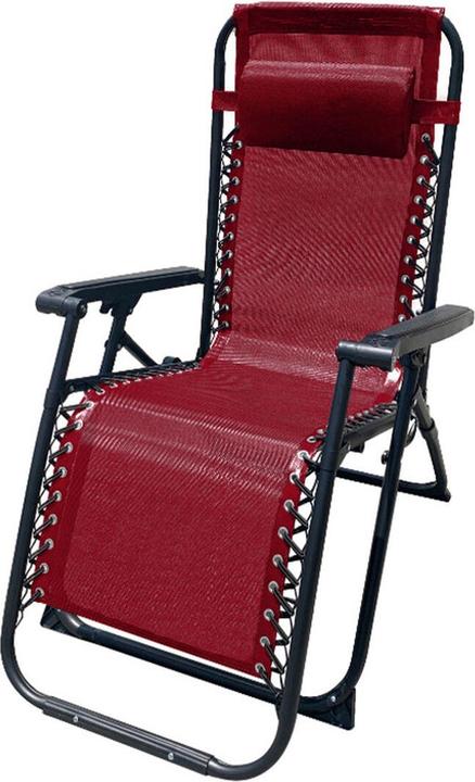 Produktbild Marbueno klappbarer Stahl Liegestuhl mit Kissen Garten und Pool 90X66X108 cm Schwerkraft Null Bordea (108 cm)