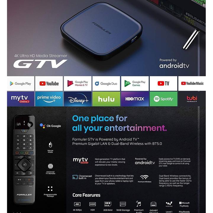 Immagine prodotto Formuler Gtv (16 GB, Android 9.0 (Torta))