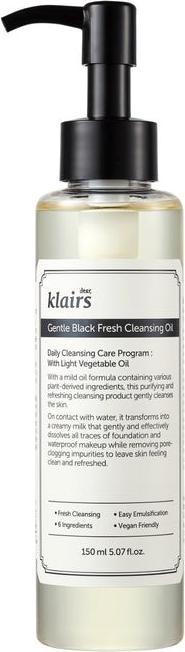 Immagine prodotto Klairs Gentle Black Fresh Cleansing Oil (Petrolifera, 150 ml)