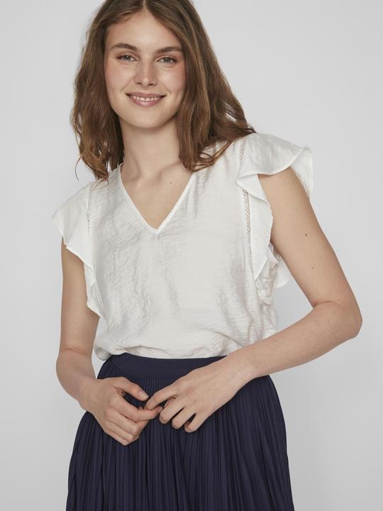 Actual product image Vila Ruched top with short sleeves (40)