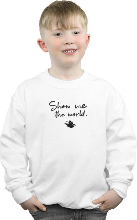 Actual product image Disney Boys Aladdin Show Me The World Sweatshirt (128)