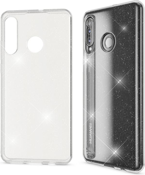 Actual product image Nalia Clear glitter silicone cover (Huawei P30 Lite)