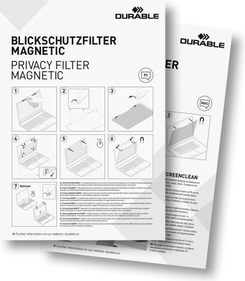 Produktbild Durable Blickschutzfilter Magnetic (13.30", 16 : 9)