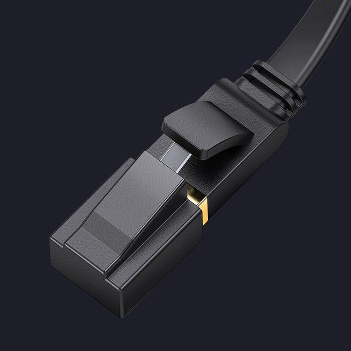 Produktbild Ugreen NW106 Ethernet RJ45 Plochý síťový kabel, Cat.7, STP, 3m (černý) (STP, CAT7, 3 m)