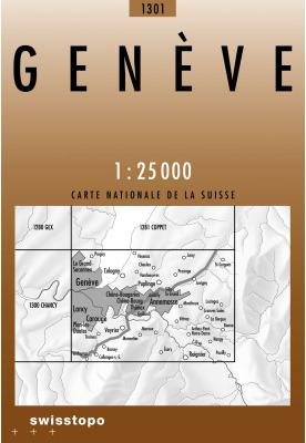 Image du produit Carte géographique 1301 Genève 1:25'000