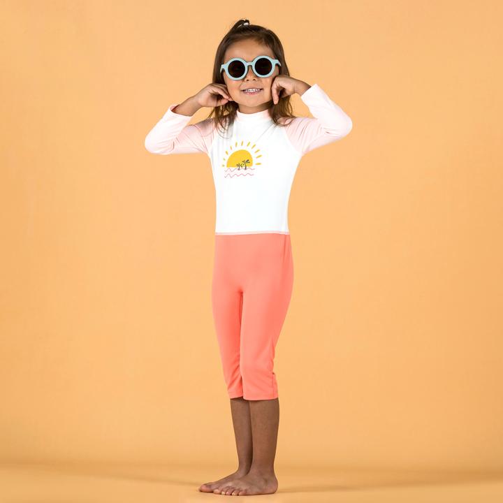 Produktbild Nabaiji UV-Schwimmanzug langarm Baby - rosa Print (80 C)