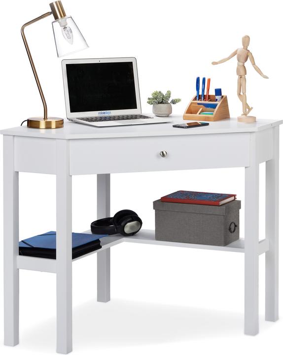 Produktbild Relaxdays Eckschreibtisch (107 x 72 x 76 cm)