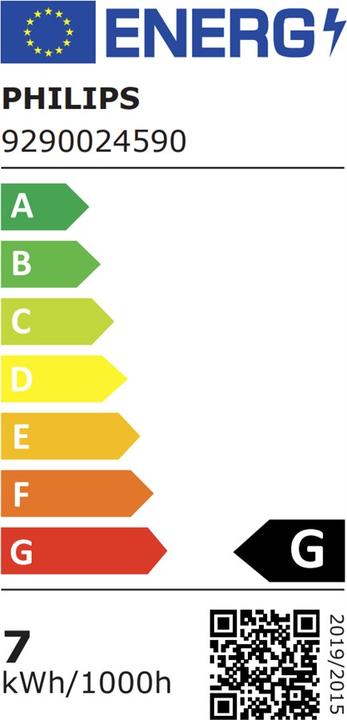 Energy Label Philips Hue Giant BT (E27, 7 W, 550 lm, 1 x, G)