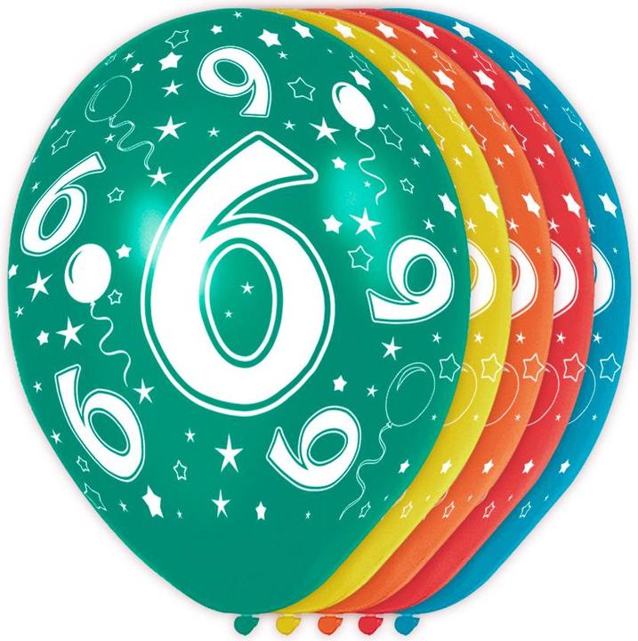 Immagine prodotto Folat Palloncini 6° compleanno