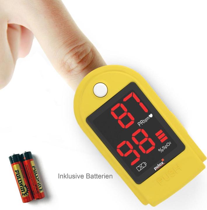 Immagine prodotto Pulox Pulsossimetro PO-100 Solo in giallo