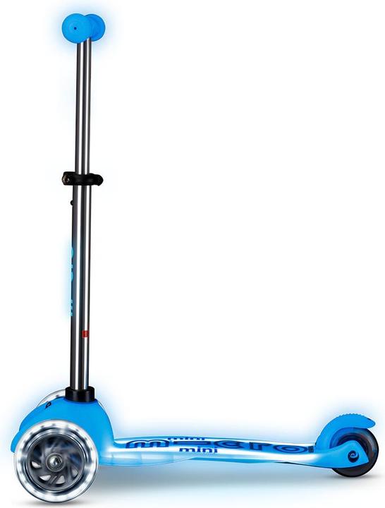 Actual product image Micro Scooter Mini Deluxe Glow Plus LED Blue