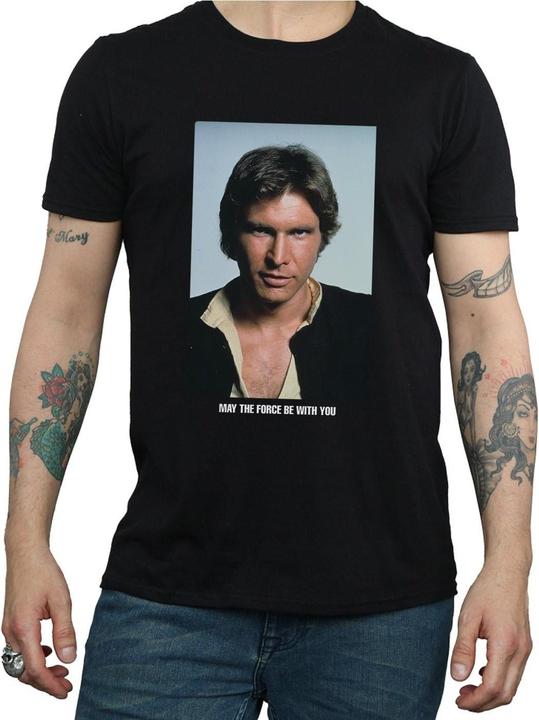 Immagine prodotto Star Wars Han Solo May The Force Maglietta Uomo (M)