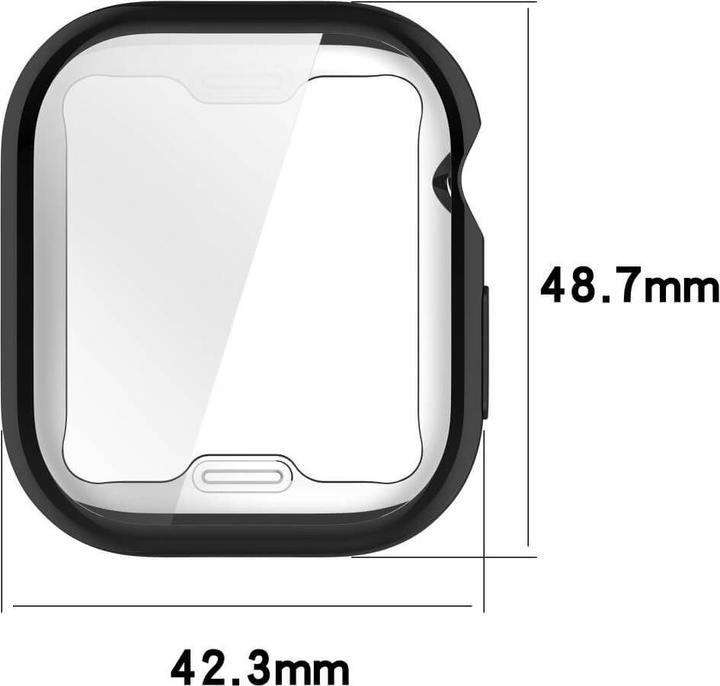 Immagine prodotto Cover-Discount Apple Watch 10 - 46 mm - Custodia di protezione in gomma effetto metallo
