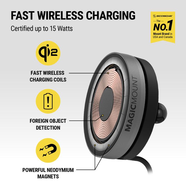 Produktbild Scosche magicMOUNT ELITE CHARGE 3-in-1 - Innovative magnetische