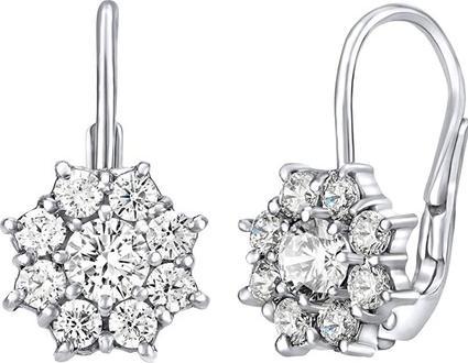 Immagine prodotto Silvego Orecchini floreali in argento con zirconi Swarovski SILVEGO31572W