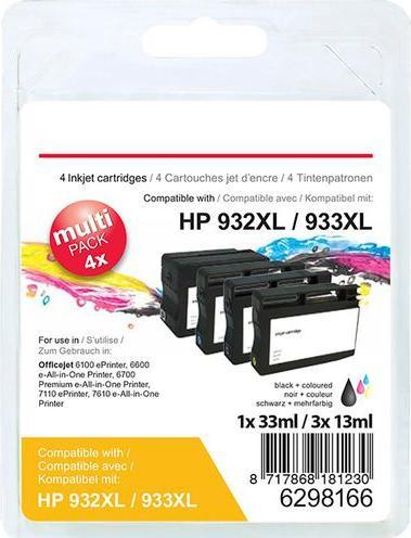 Image du produit Office Depot Cartouche d'encre Compatible HP 932XL, 933XL C2P42AE (M, CF, Y, C)