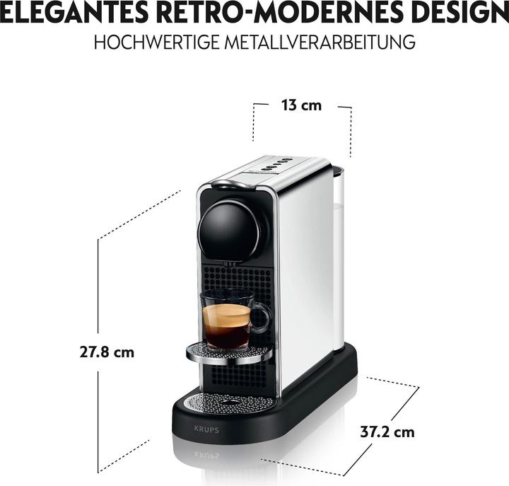 Actual product image Krups Nespresso CitiZ Platinum (NESPRESSO Original)