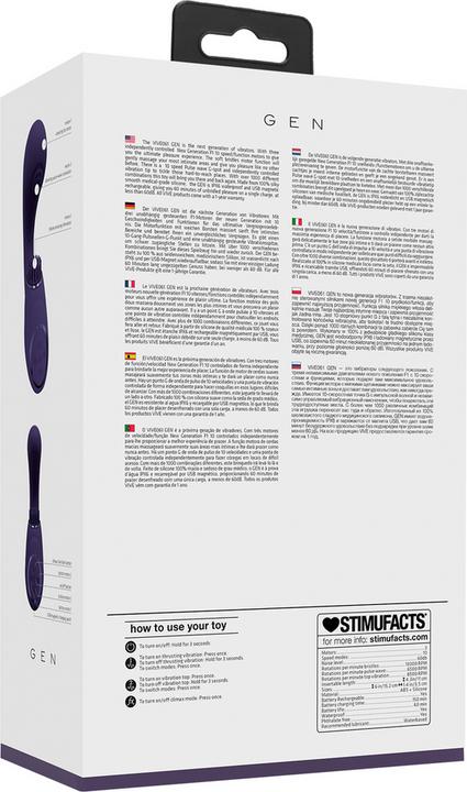 Actual product image Shots Gen - Triple G-Spot Vibrator with Pulse Wave