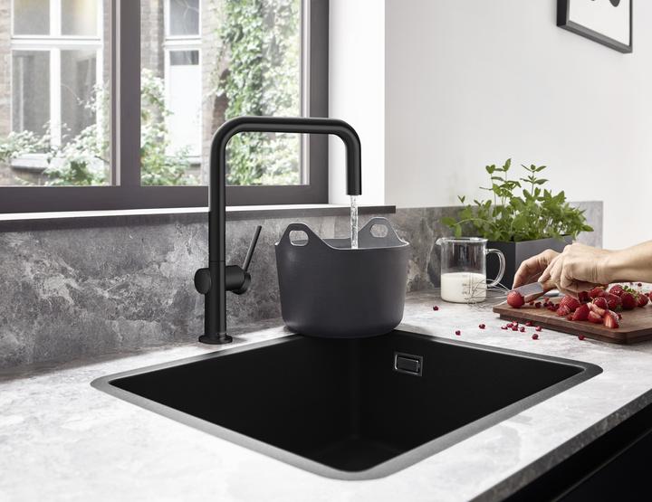Productafbeelding hansgrohe Talis M54 wastafelmengkraan U 220 (mat zwart)