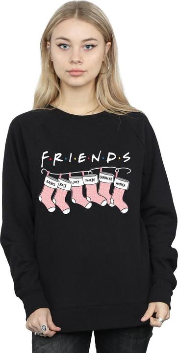 Actual product image Friends Womens/Ladies Christmas Stocking Logo Sweatshirt (S)