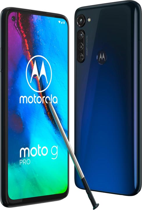 Image du produit Motorola Moto G Pro (128 Go, Bleu foncé, 6.40", Double SIM hybride, 48 Mpx, 4G)