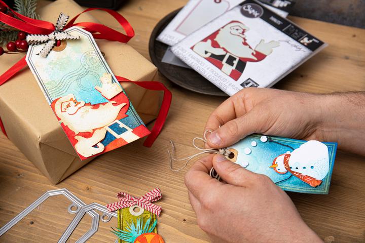 Image du produit Sizzix Thinlits pochoir de découpe "Retro Santa by Tim Holtz