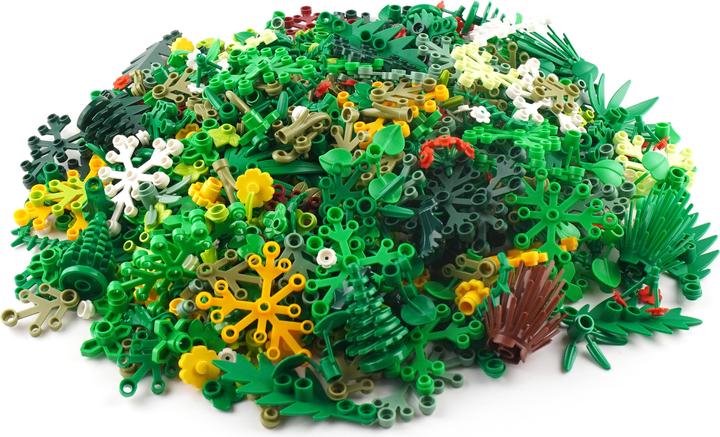 Actual product image LEGO Green Stuff Mix - Plants, Leaves - 50 pieces - NEW (LEGO Accessories)
