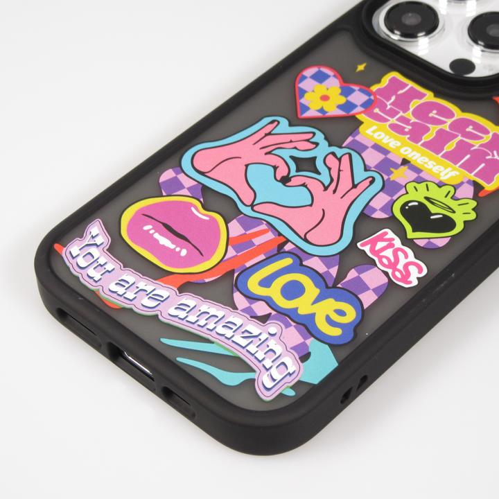 Produktbild PhoneLook Hülle Gummi Blur Keep Calm transparent (Apple iPhone 15 Pro)