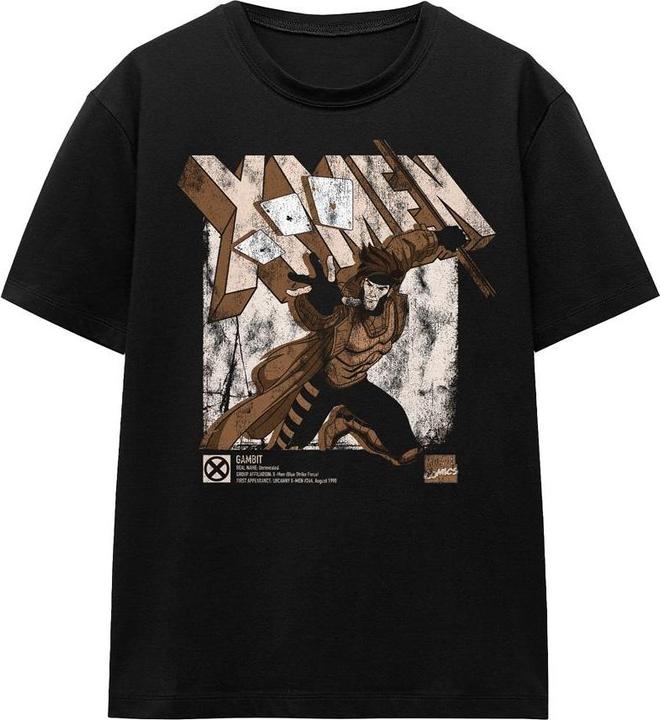 Actual product image Unisex Adult X-Men Gambit Infographic T-Shirt (M)