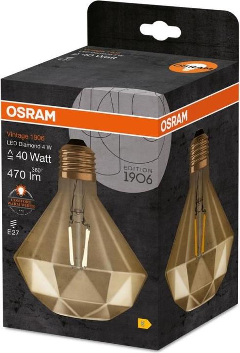 Image du produit Osram LED en forme de diamant (E27, 4.50 W, 470 lm, 1 x, E)